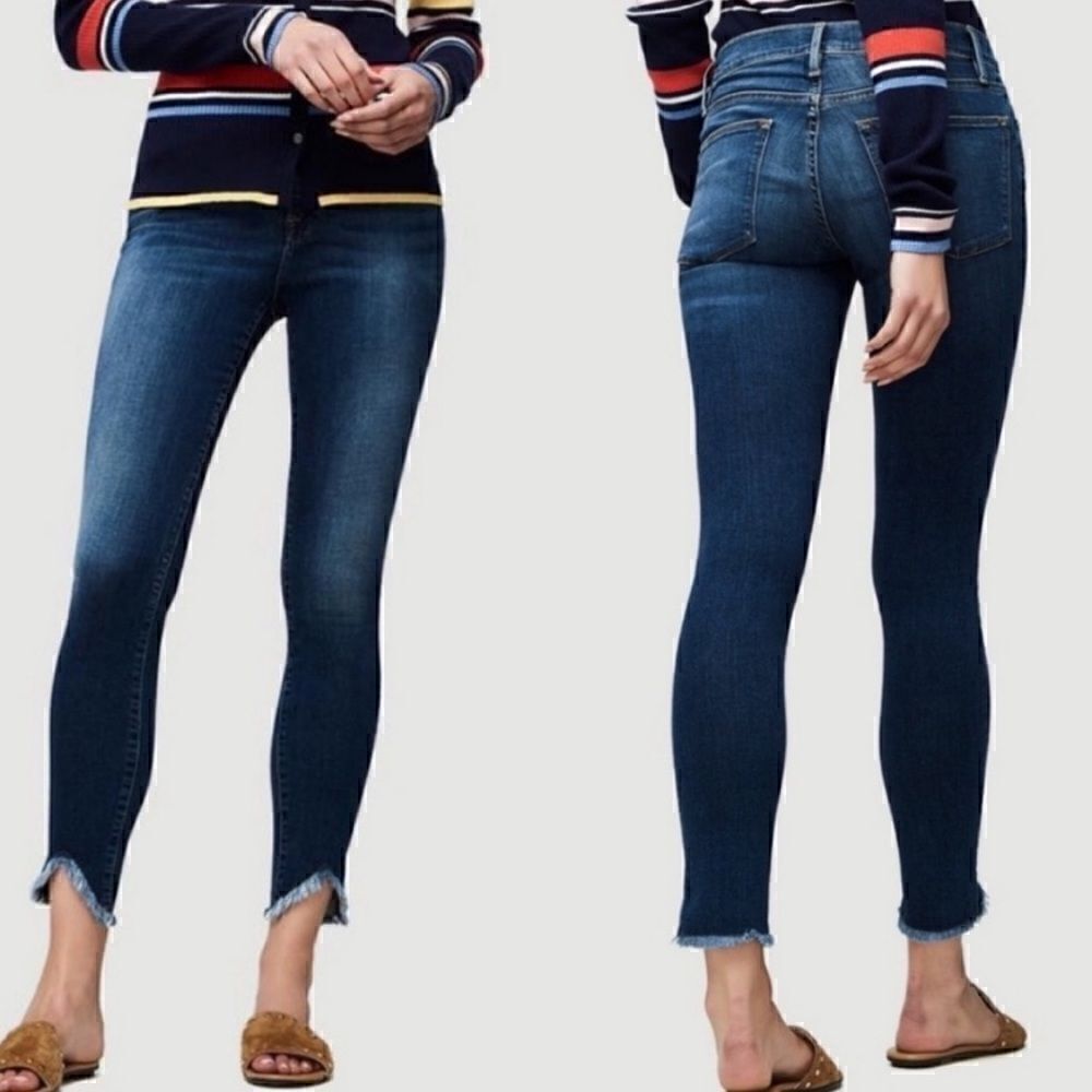 Frame Le High Skinny Triangle Hem Jeans Size 29